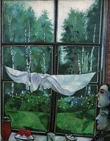 Marc Chagall. Window at the Dacha. 1915 Marc Chagall. Window at the Dacha. 1915